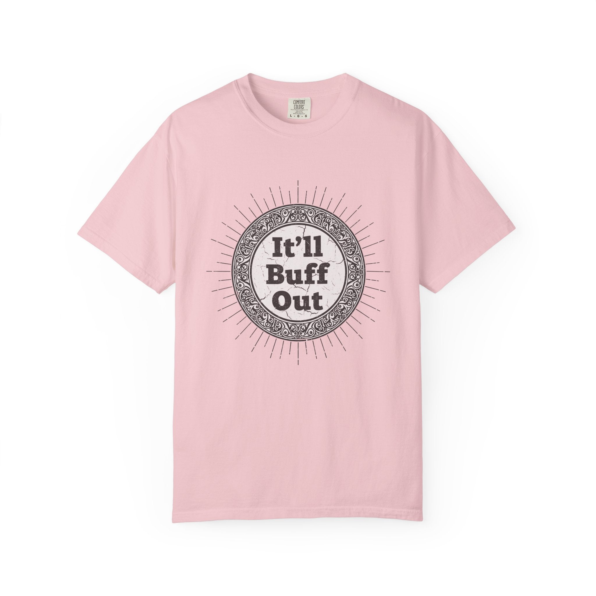 It'll Buff Out T-Shirt — Vintage Sunburst Graphic Tee