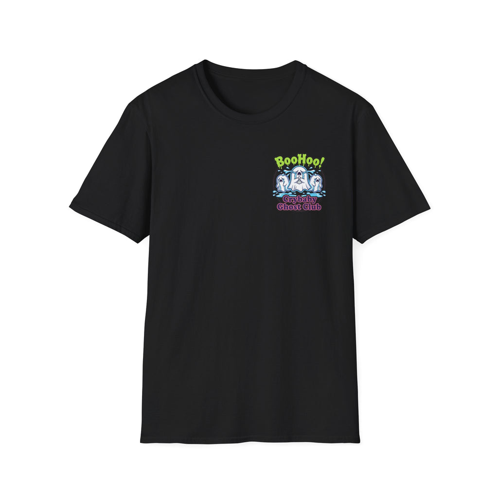 Ghost Club Tee — "BooHoo!" Haunted Crew Graphic T-Shirt