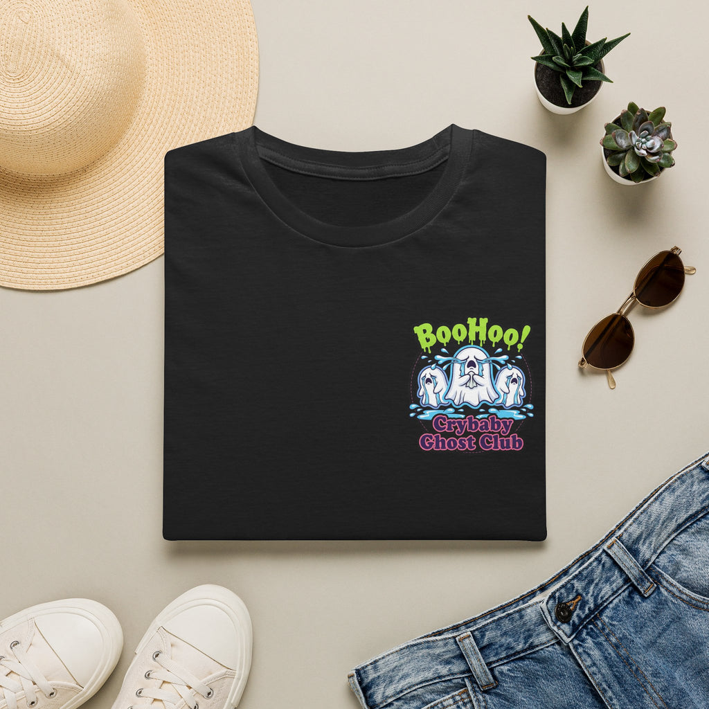 Ghost Club Tee — "BooHoo!" Haunted Crew Graphic T-Shirt