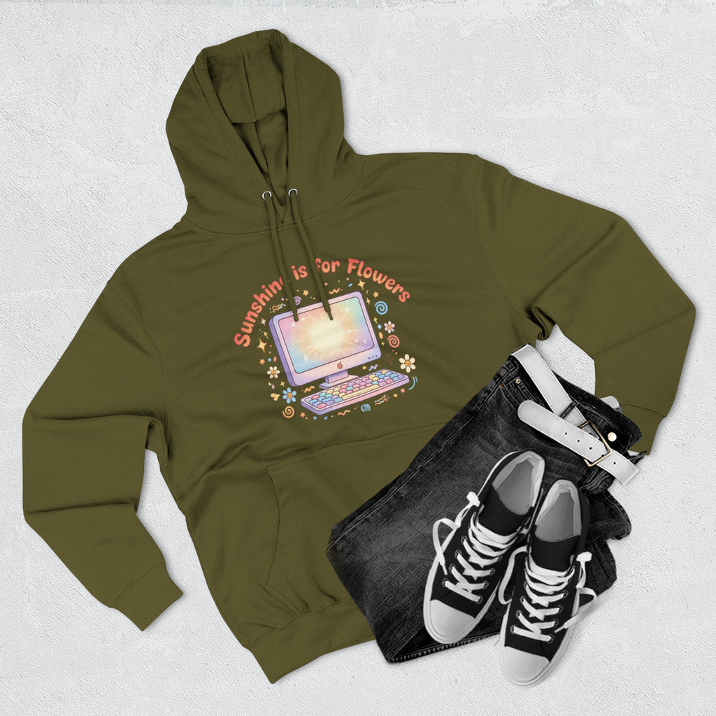 Sunshine Is For Flowers Computer Hoodie — Pastel Gamer Fleece