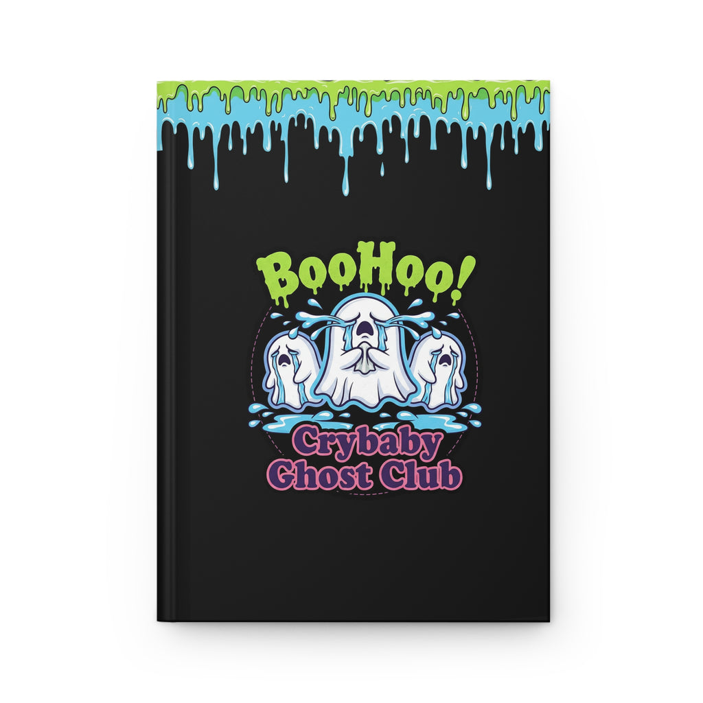 Crybaby Ghost Club Hardcover Journal — BooHoo! Cute Notebook for Teens & Halloween