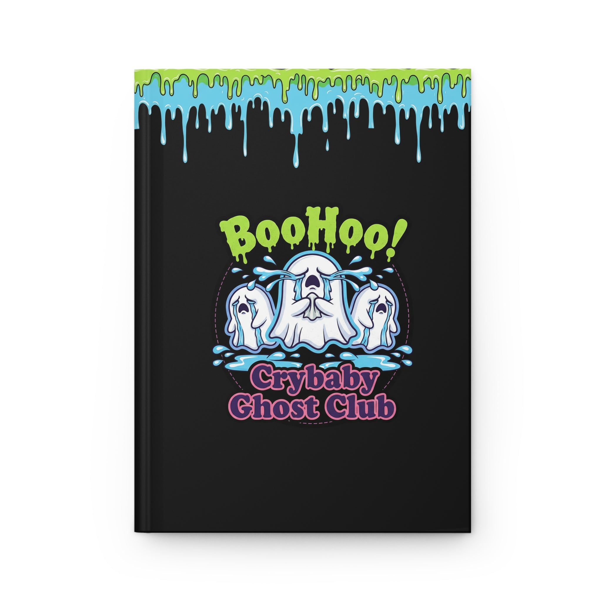 Crybaby Ghost Club Hardcover Journal — BooHoo! Cute Notebook for Teens & Halloween
