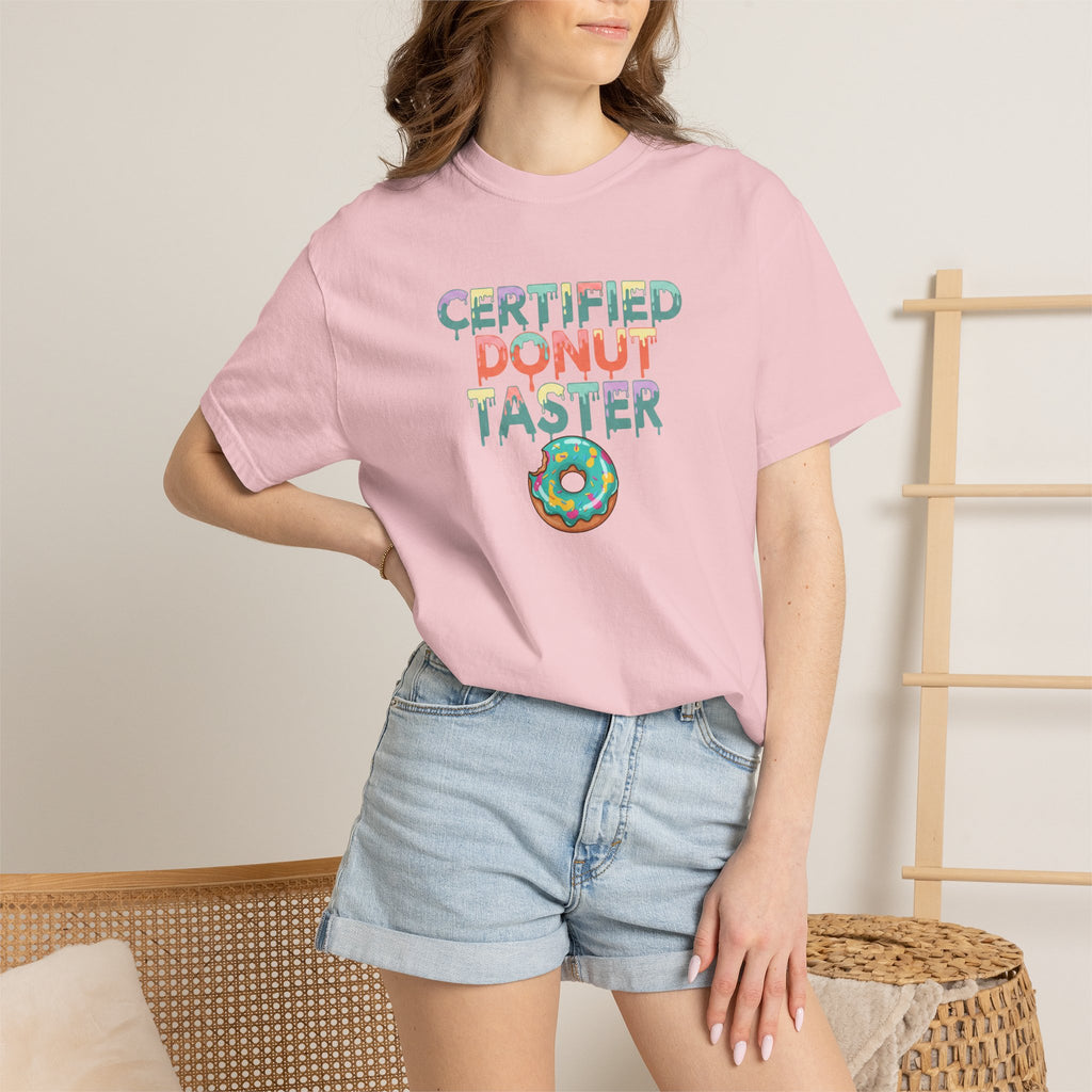 Certified Donut Taster T-Shirt | Funny Food Lover Tee | Cute Bakery Gift for Her