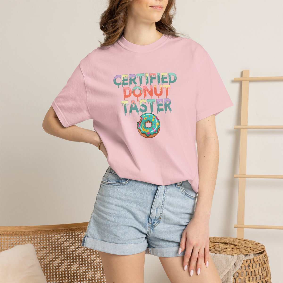 Certified Donut Taster T-Shirt | Funny Food Lover Tee | Cute Bakery Gift for Her