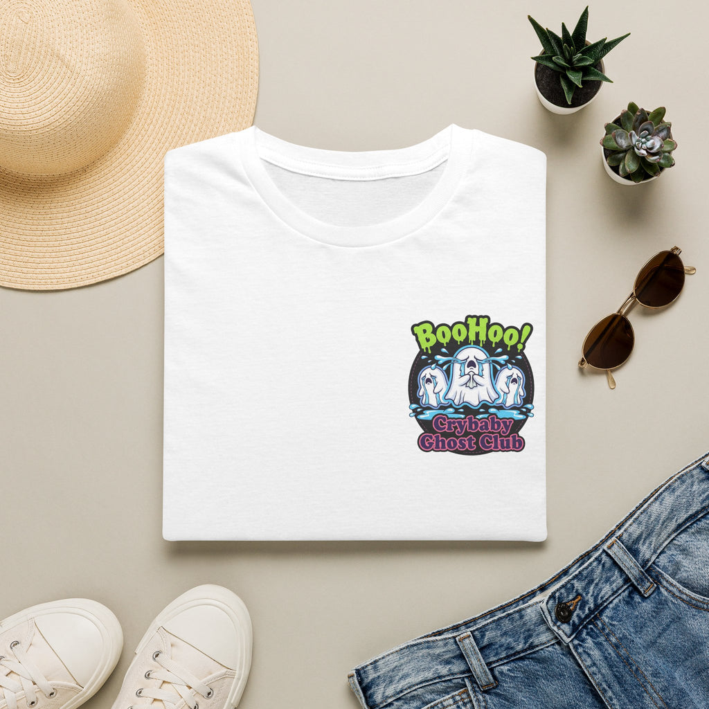 Ghost Club Tee — "BooHoo!" Haunted Crew Graphic T-Shirt
