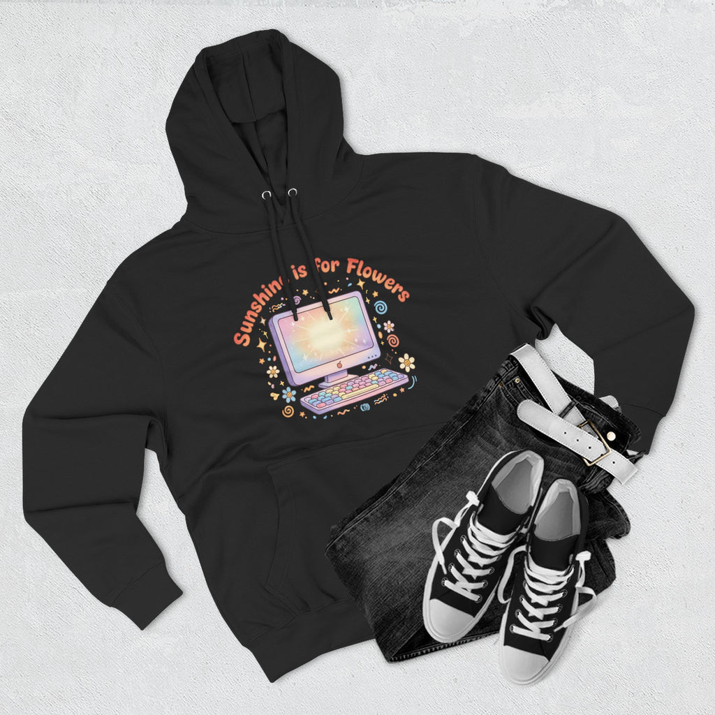 Sunshine Is For Flowers Computer Hoodie — Pastel Gamer Fleece