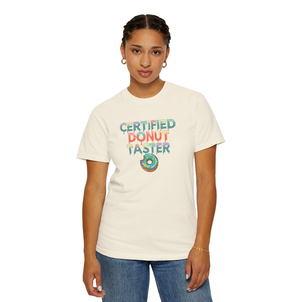 Certified Donut Taster T-Shirt | Funny Food Lover Tee | Cute Bakery Gift for Her