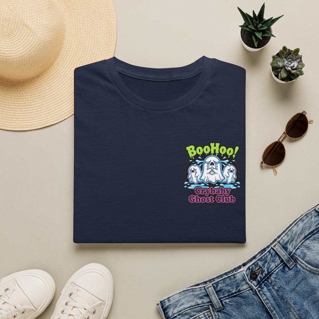 Ghost Club Tee — "BooHoo!" Haunted Crew Graphic T-Shirt