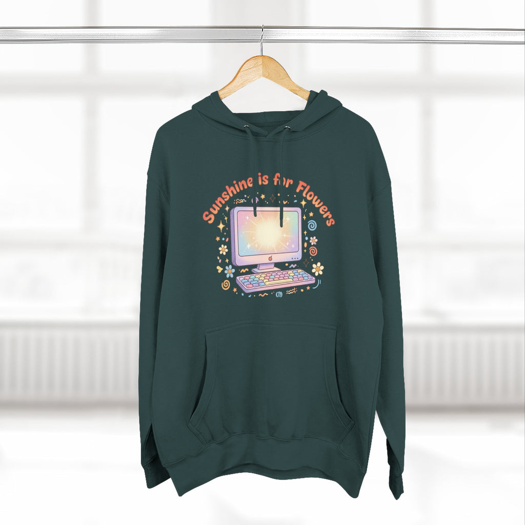 Sunshine Is For Flowers Computer Hoodie — Pastel Gamer Fleece