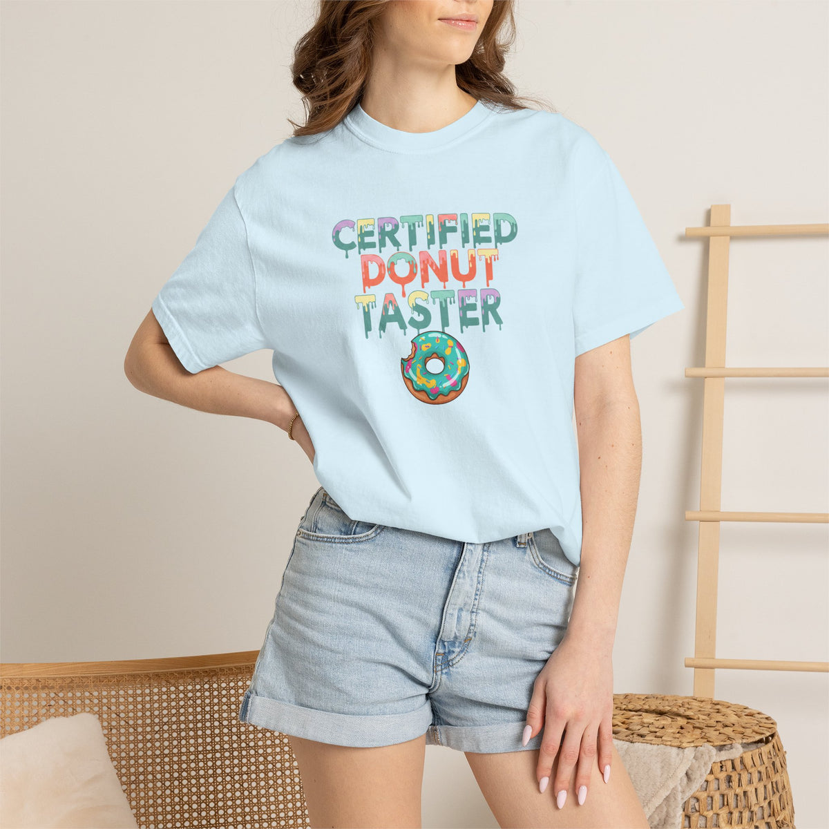 Certified Donut Taster T-Shirt | Funny Food Lover Tee | Cute Bakery Gift for Her