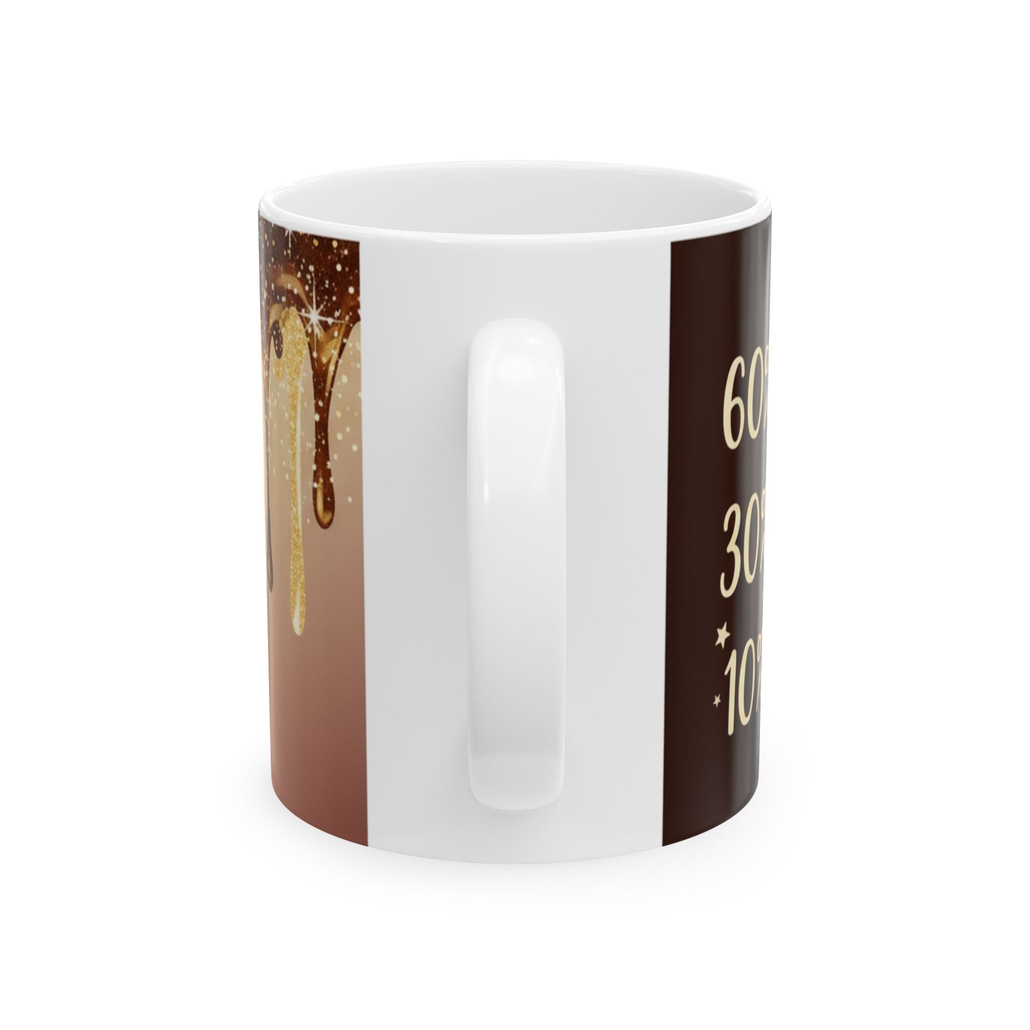Coffee, Sarcasm & Sparkle Ceramic Mug – Funny Drip Coffee Quote Mug (11oz/15oz)