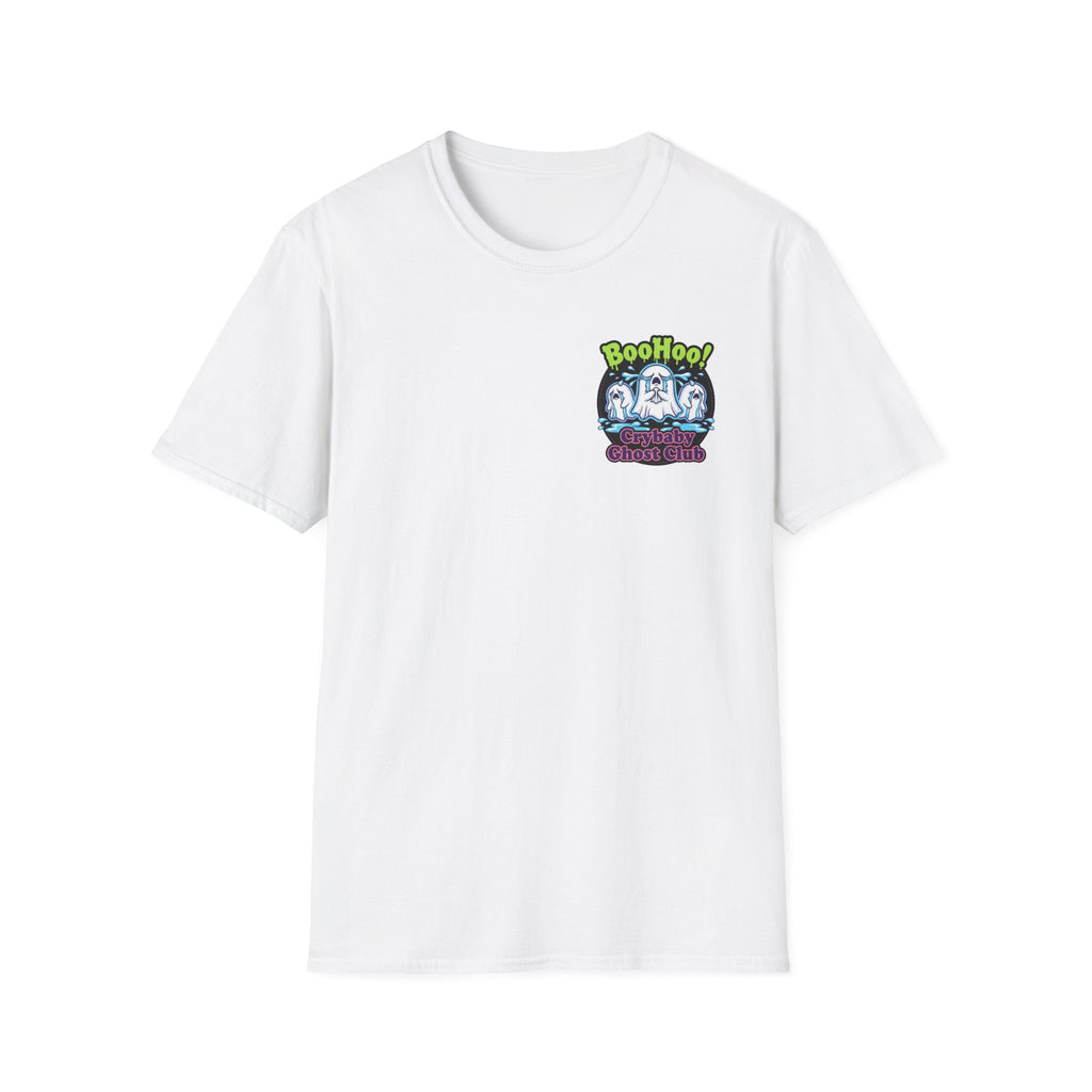 Ghost Club Tee — "BooHoo!" Haunted Crew Graphic T-Shirt
