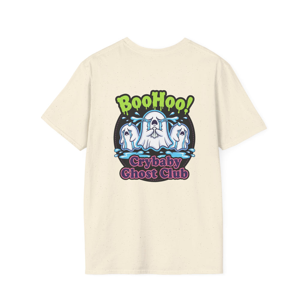 Ghost Club Tee — "BooHoo!" Haunted Crew Graphic T-Shirt
