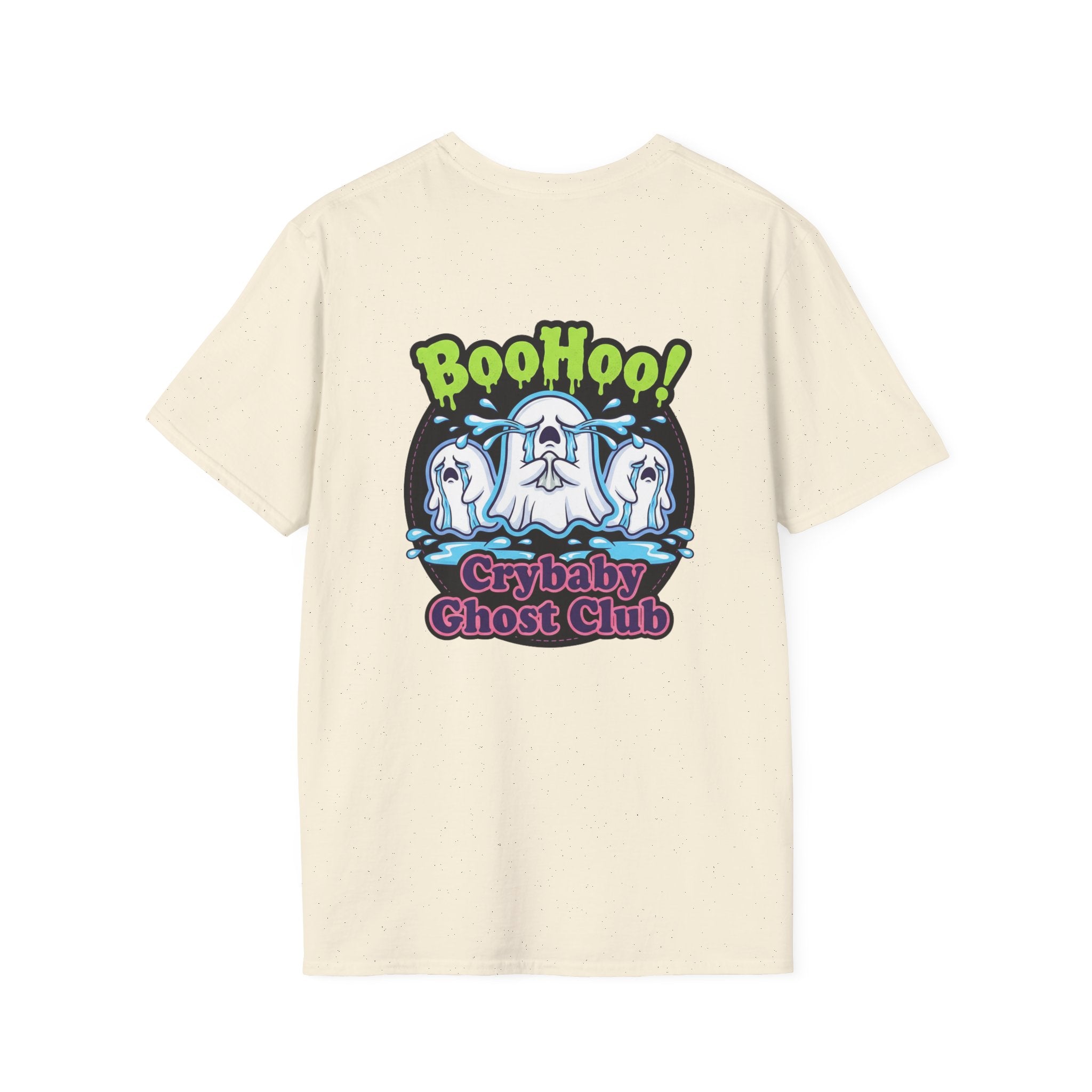 Ghost Club Tee — "BooHoo!" Haunted Crew Graphic T-Shirt