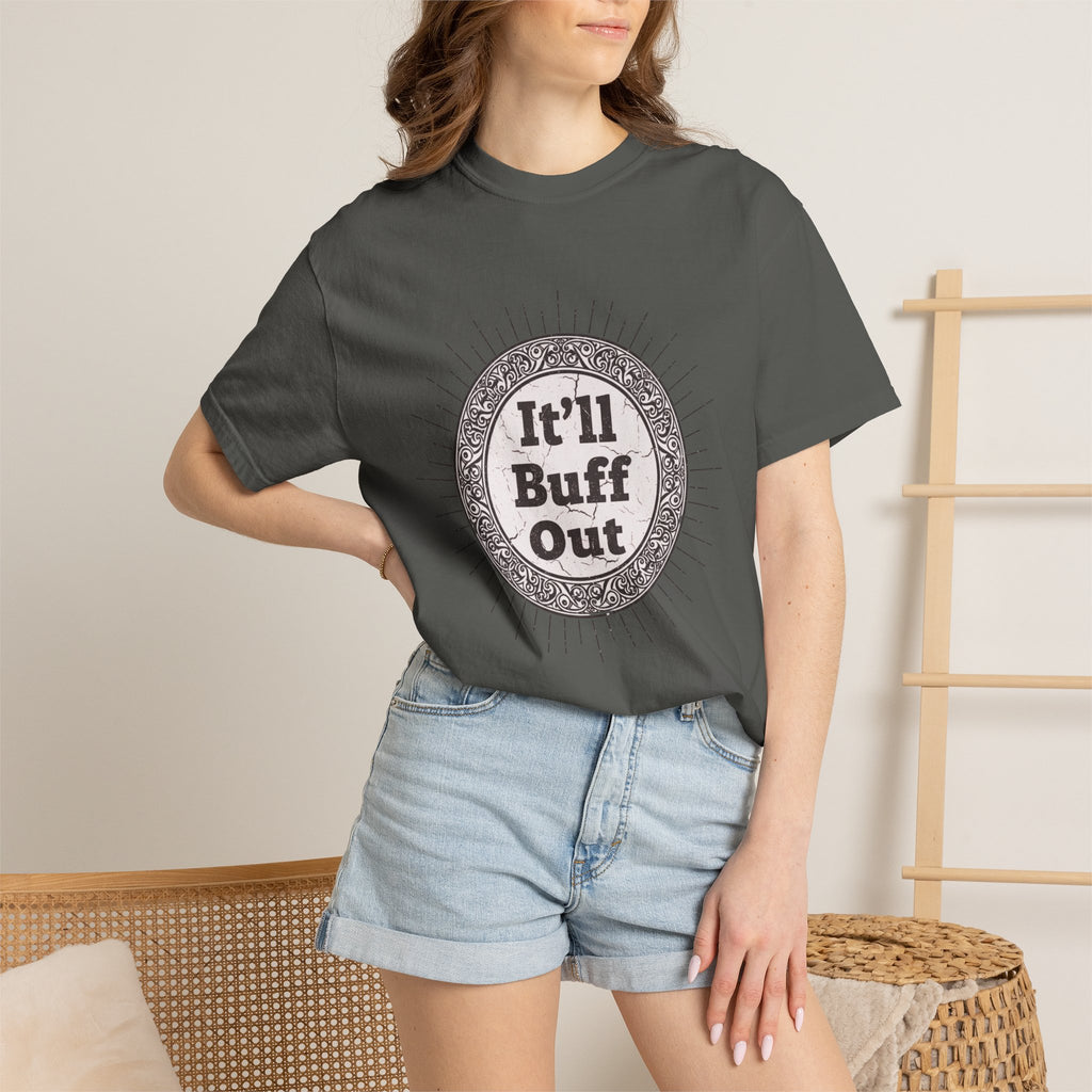 It'll Buff Out T-Shirt — Vintage Sunburst Graphic Tee