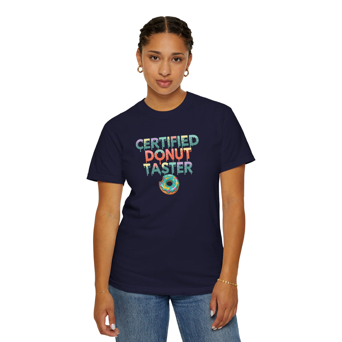Certified Donut Taster T-Shirt | Funny Food Lover Tee | Cute Bakery Gift for Her