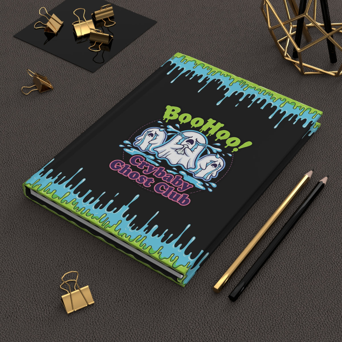 Ghost Club Hardcover Journal | Spooky Halloween Notebook | Cute Gift for Teens & Writers