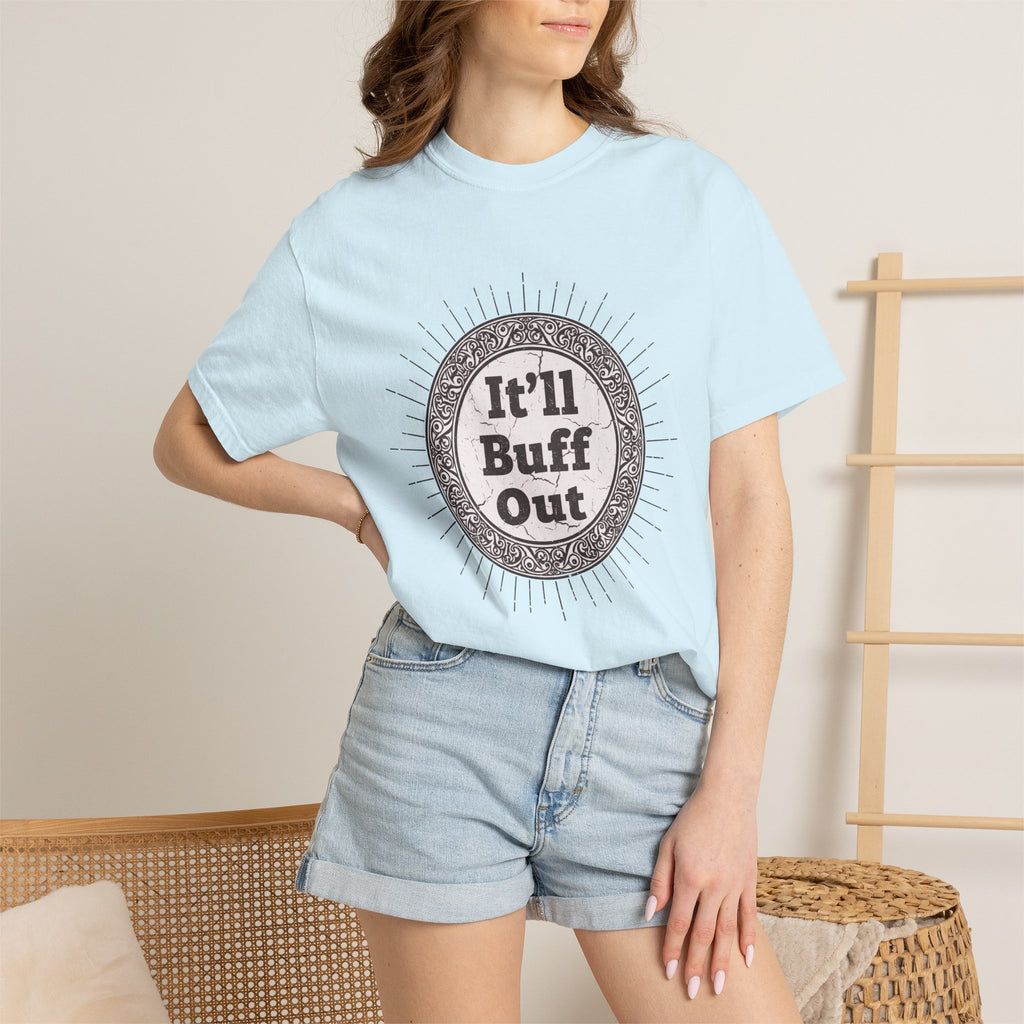 It'll Buff Out T-Shirt — Vintage Sunburst Graphic Tee