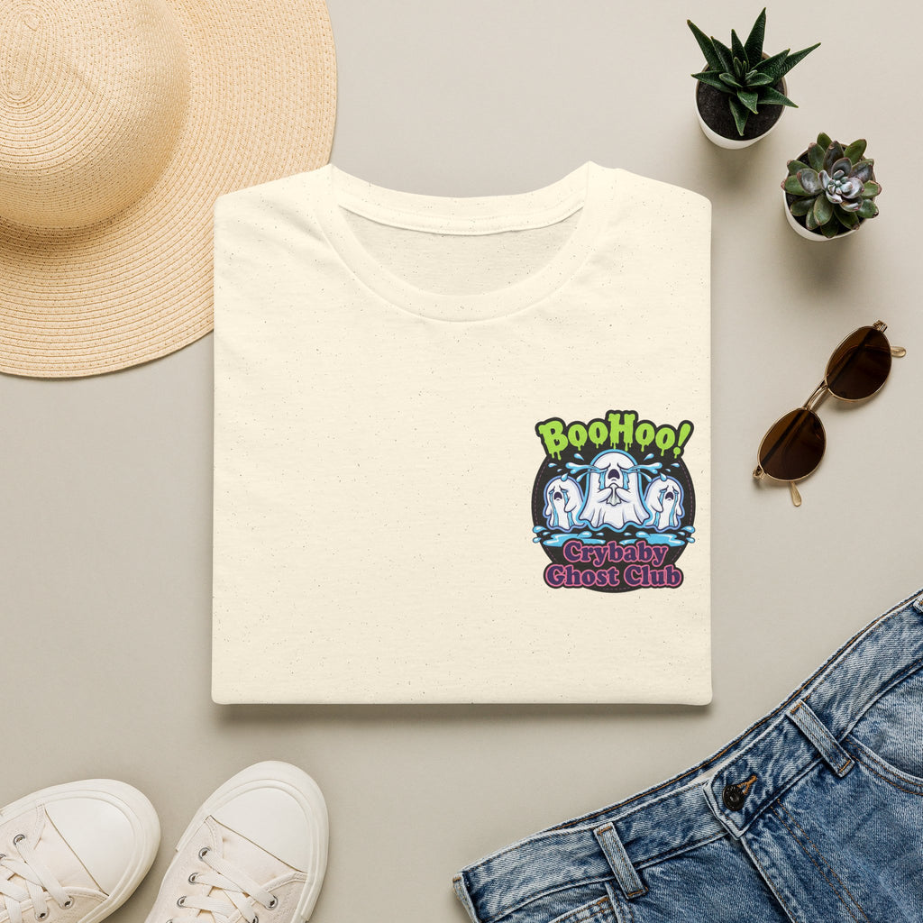 Ghost Club Tee — "BooHoo!" Haunted Crew Graphic T-Shirt