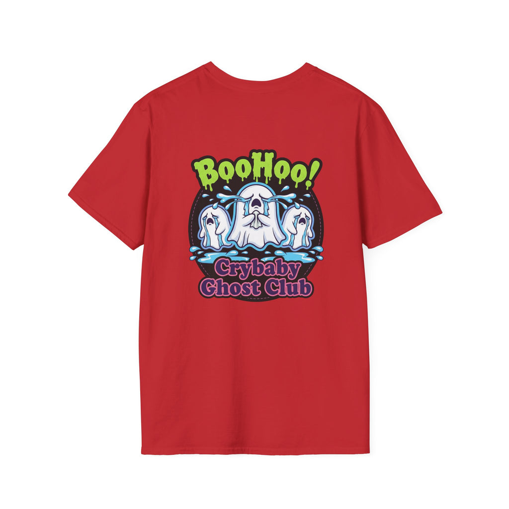 Ghost Club Tee — "BooHoo!" Haunted Crew Graphic T-Shirt