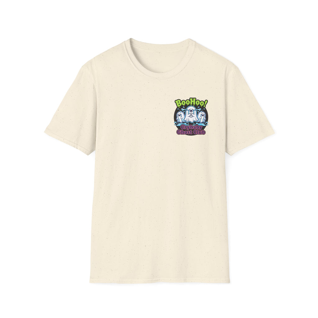 Ghost Club Tee — "BooHoo!" Haunted Crew Graphic T-Shirt