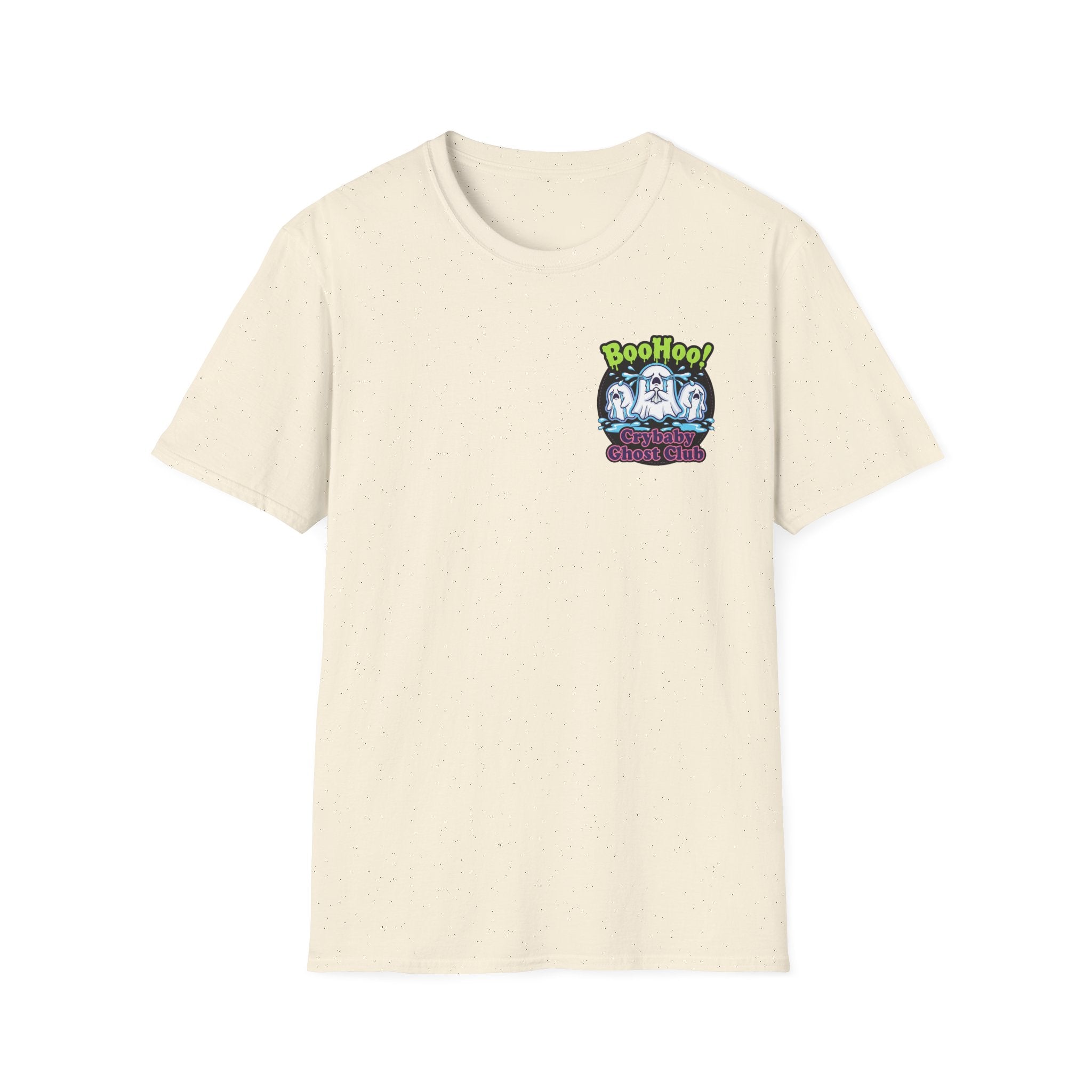 Ghost Club Tee — "BooHoo!" Haunted Crew Graphic T-Shirt