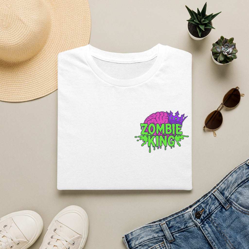 Zombie King T-Shirt — Retro Neon Graphic Tee
