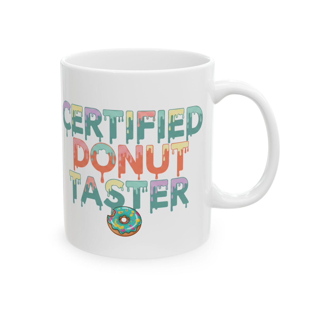 Certified Donut Taster Mug | Funny Foodie Coffee Cup | Cute Gift for Donut Lovers