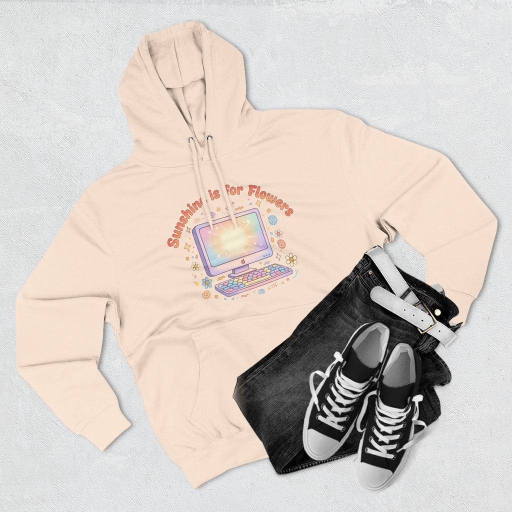 Sunshine Is For Flowers Computer Hoodie — Pastel Gamer Fleece