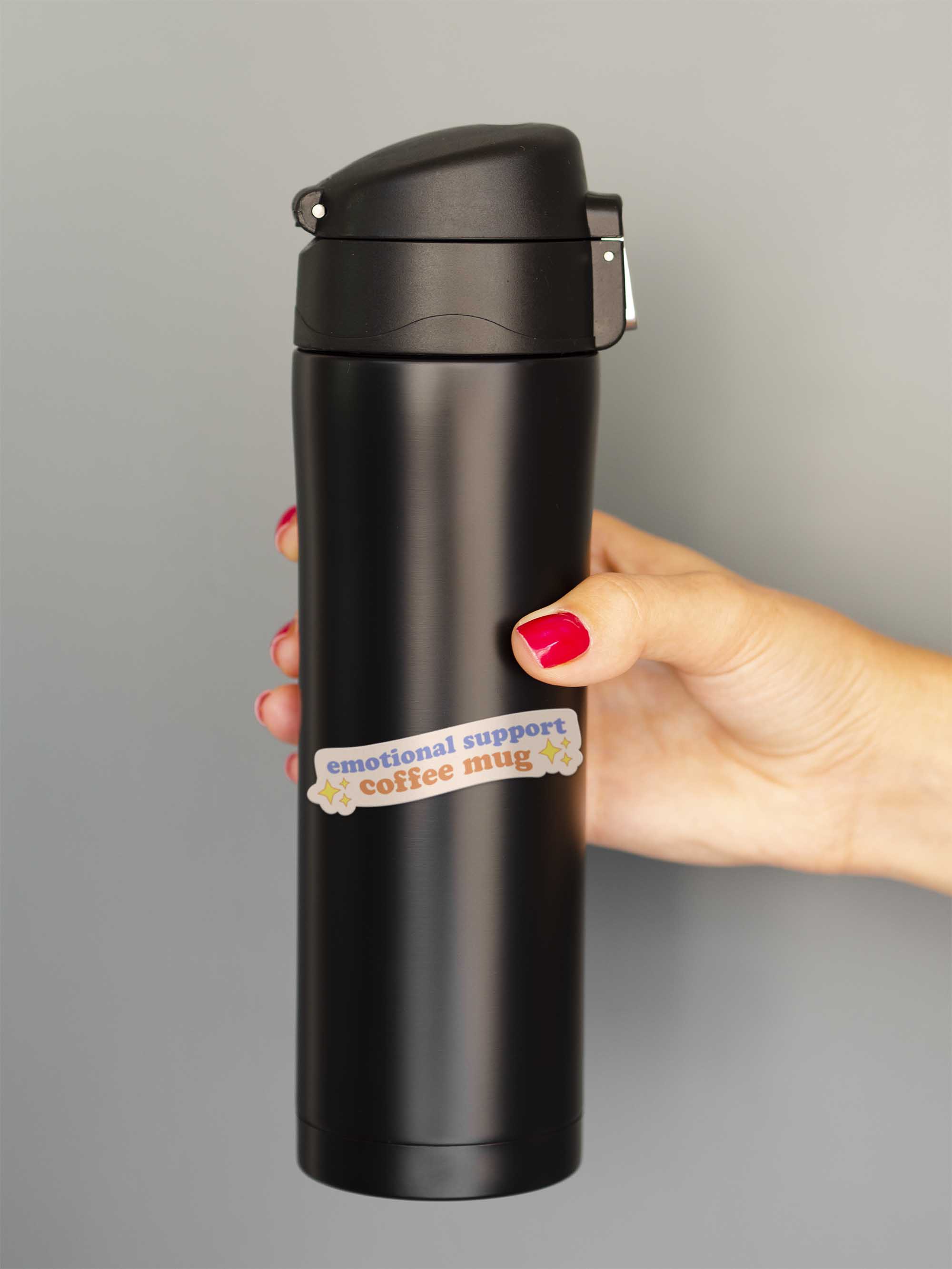 Emotional Support Coffee Mug Sticker