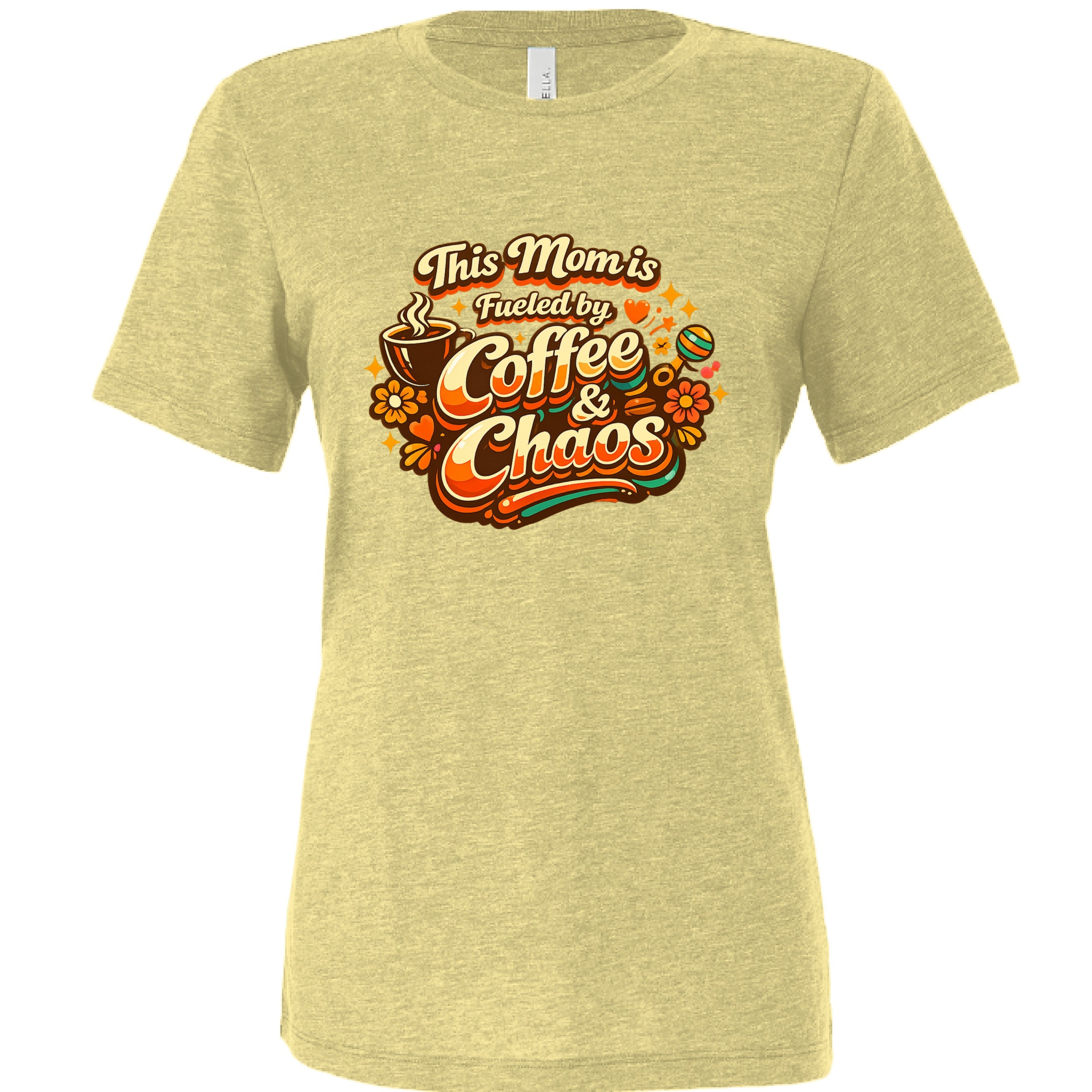 This Mom Runs on Coffee — Relaxed Triblend Tee
