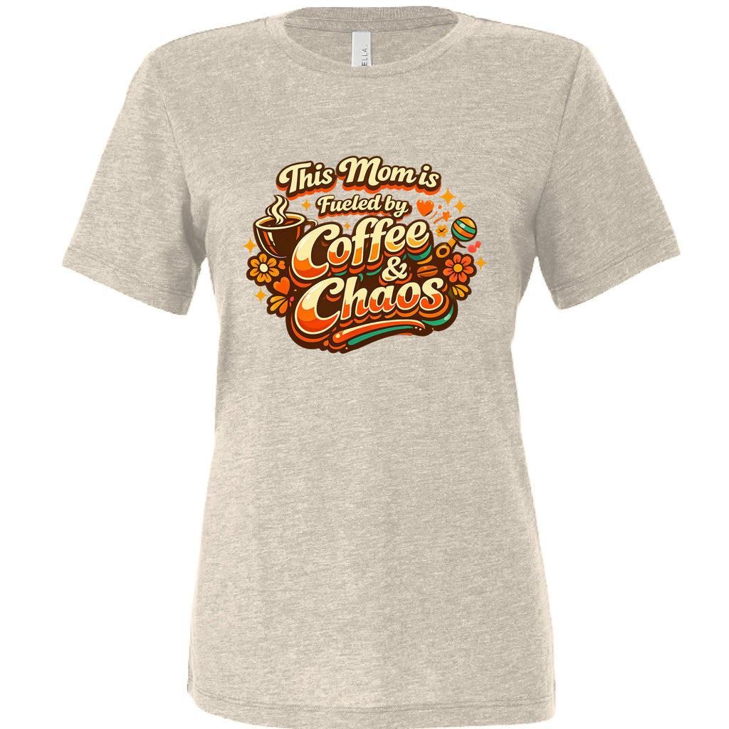 This Mom Runs on Coffee — Relaxed Triblend Tee