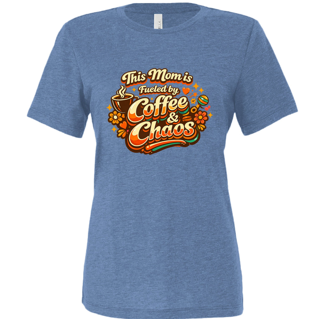 This Mom Runs on Coffee — Relaxed Triblend Tee
