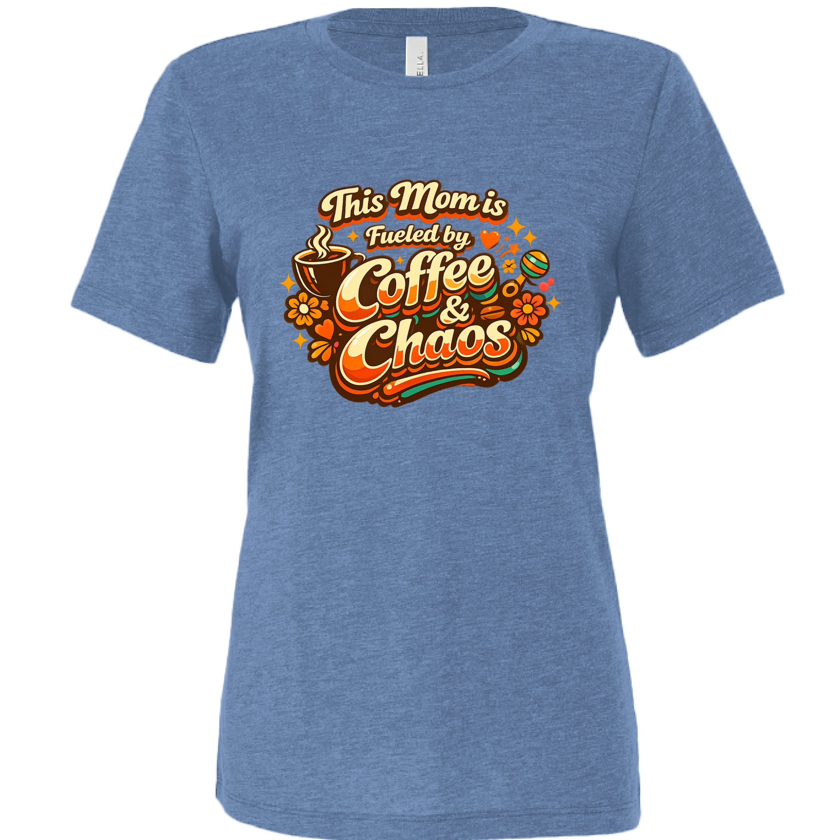 This Mom Runs on Coffee — Relaxed Triblend Tee