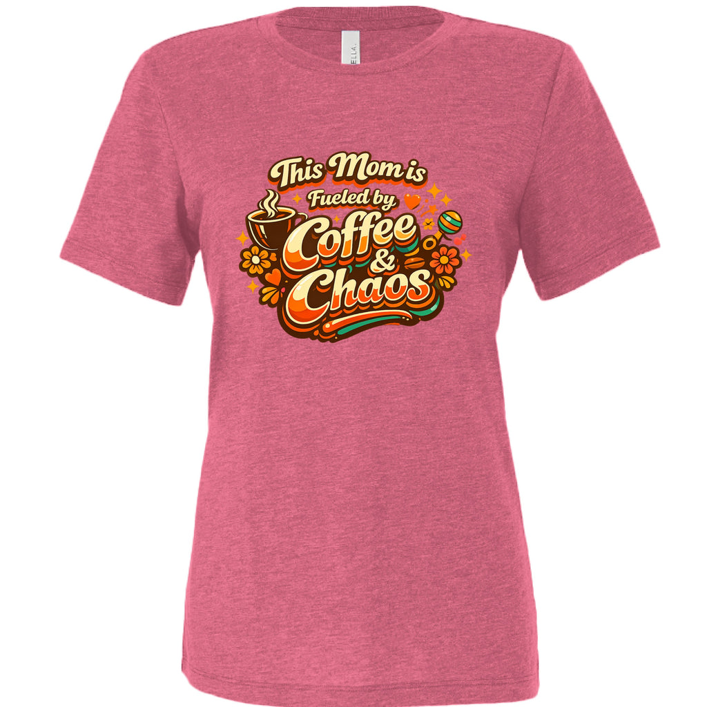 This Mom Runs on Coffee — Relaxed Triblend Tee