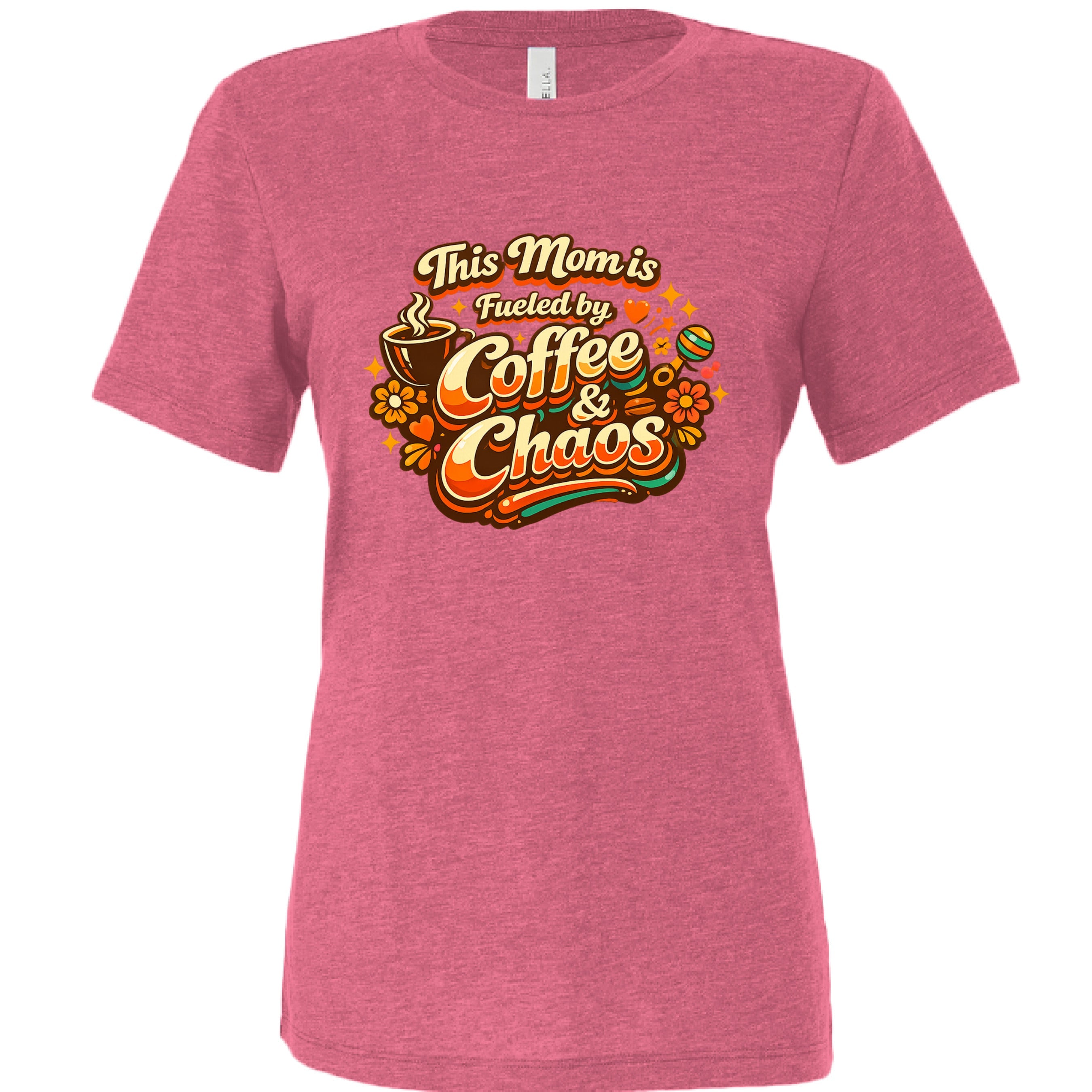 This Mom Runs on Coffee — Relaxed Triblend Tee