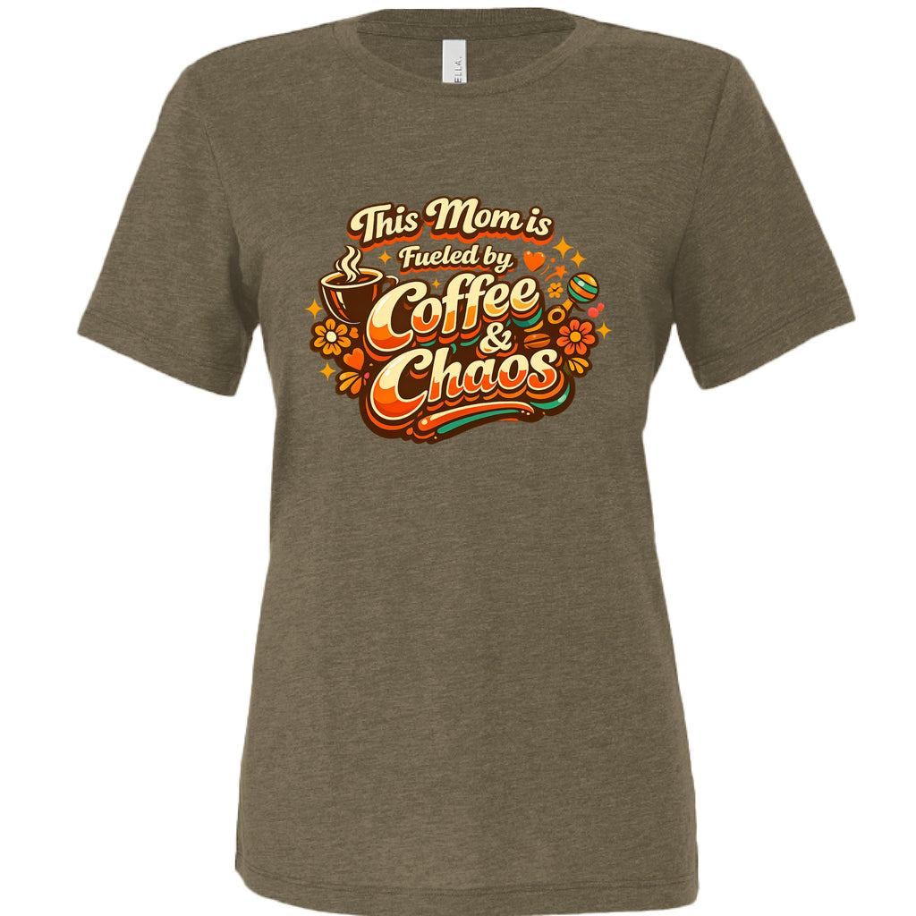 This Mom Runs on Coffee — Relaxed Triblend Tee