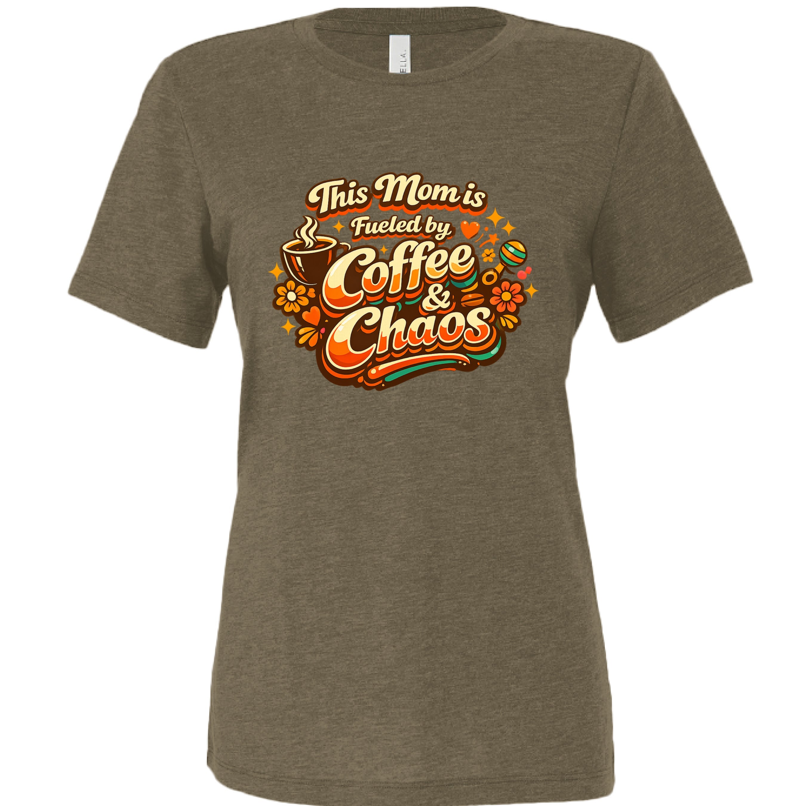 This Mom Runs on Coffee — Relaxed Triblend Tee