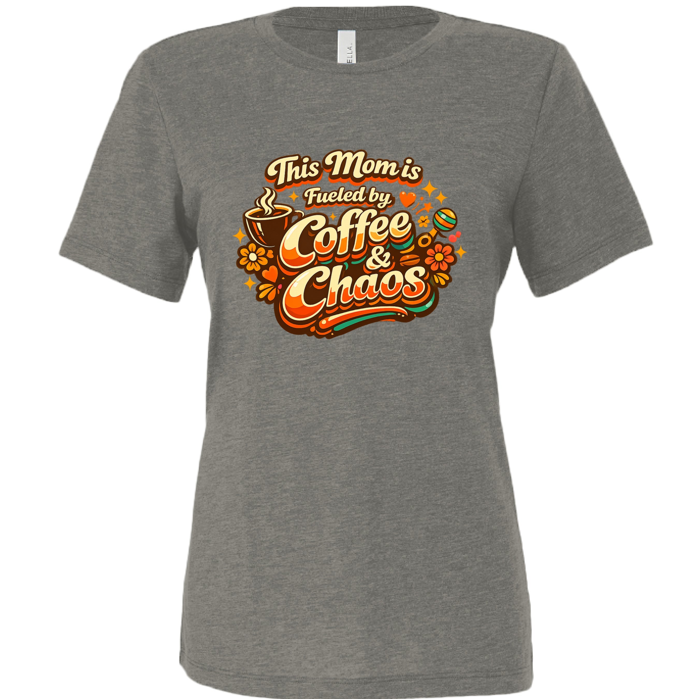 This Mom Runs on Coffee — Relaxed Triblend Tee