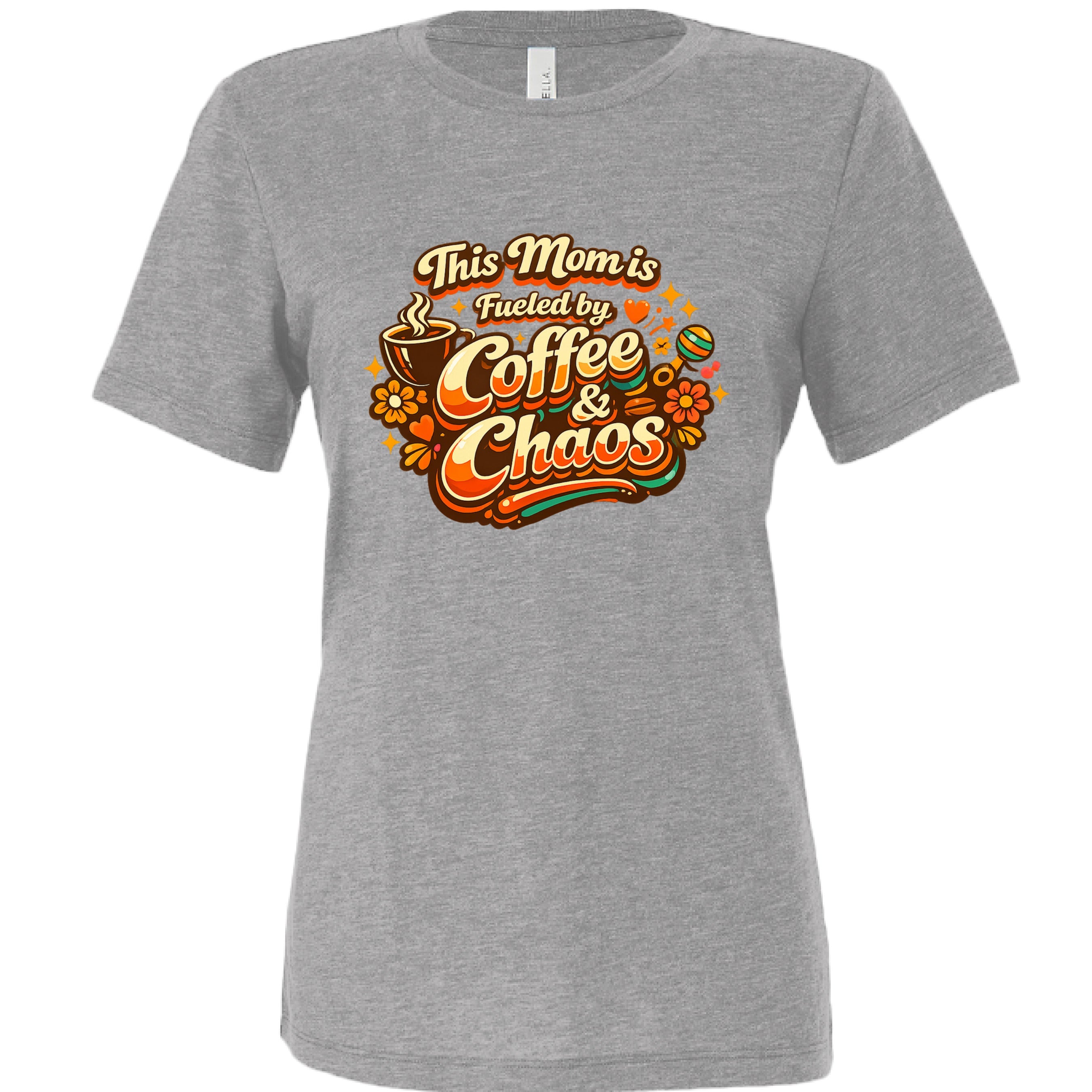 This Mom Runs on Coffee — Relaxed Triblend Tee