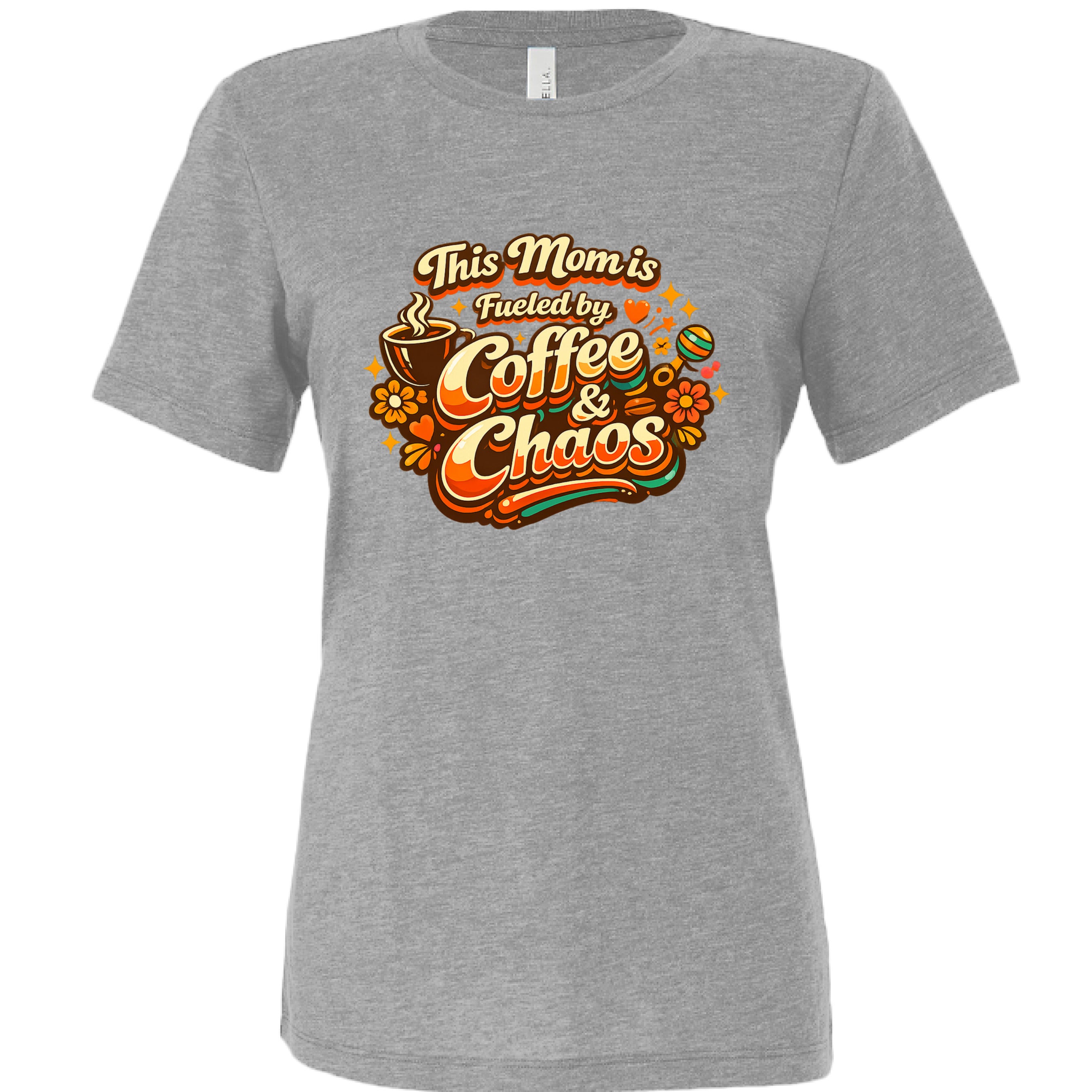 This Mom Runs on Coffee — Relaxed Triblend Tee