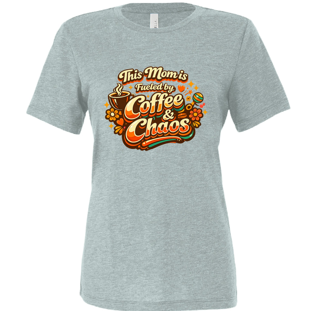 This Mom Runs on Coffee — Relaxed Triblend Tee